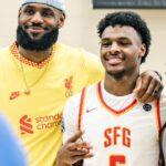 LeBron James Instagram - On and off the court you're the 🐐 @bronny!! Happy Born-Day son!!! Love you ♾️ kid. Keep going up! 🤎🤎🤎🤎🤎🤎✨✨✨✨
