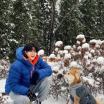 Lee Ki-woo Instagram - 🙋🏻‍♂️🦊 나는 인복도 많지만 견복도 있나보다. 우리집에 와줘서 고마운 그녀석과 눈 마실~ 가족과 함께 한결 따뜻한 겨울 보내는 중~ 눈 길 조심! 감기 조심 하세요! #기우리 #시고르테디 #브로맨스 #가족사진 #삼총사의겨울 #사지마세요입양하세요 #adoptdontshop