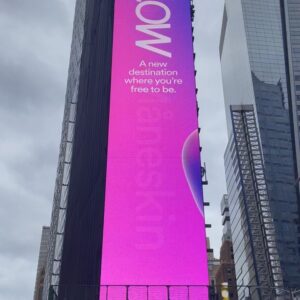 Leland Instagram - TIMES SQUARE!! thank you @spotify for including me in the  launch of GLOW, a year round, global initiative to promote and celebrate LGBTQIA+ artists.  It’s taken me longer than I planned to find the fearlessness in myself that I’ve seen in so many queer artists I’ve had the pleasure of working with.  But I have arrived and I’m not going anywhere!  Stream “Bad At Letting Go” and all the incredible artists on the GLOW platform! (Also not this minion coming for my outfit!) 💚