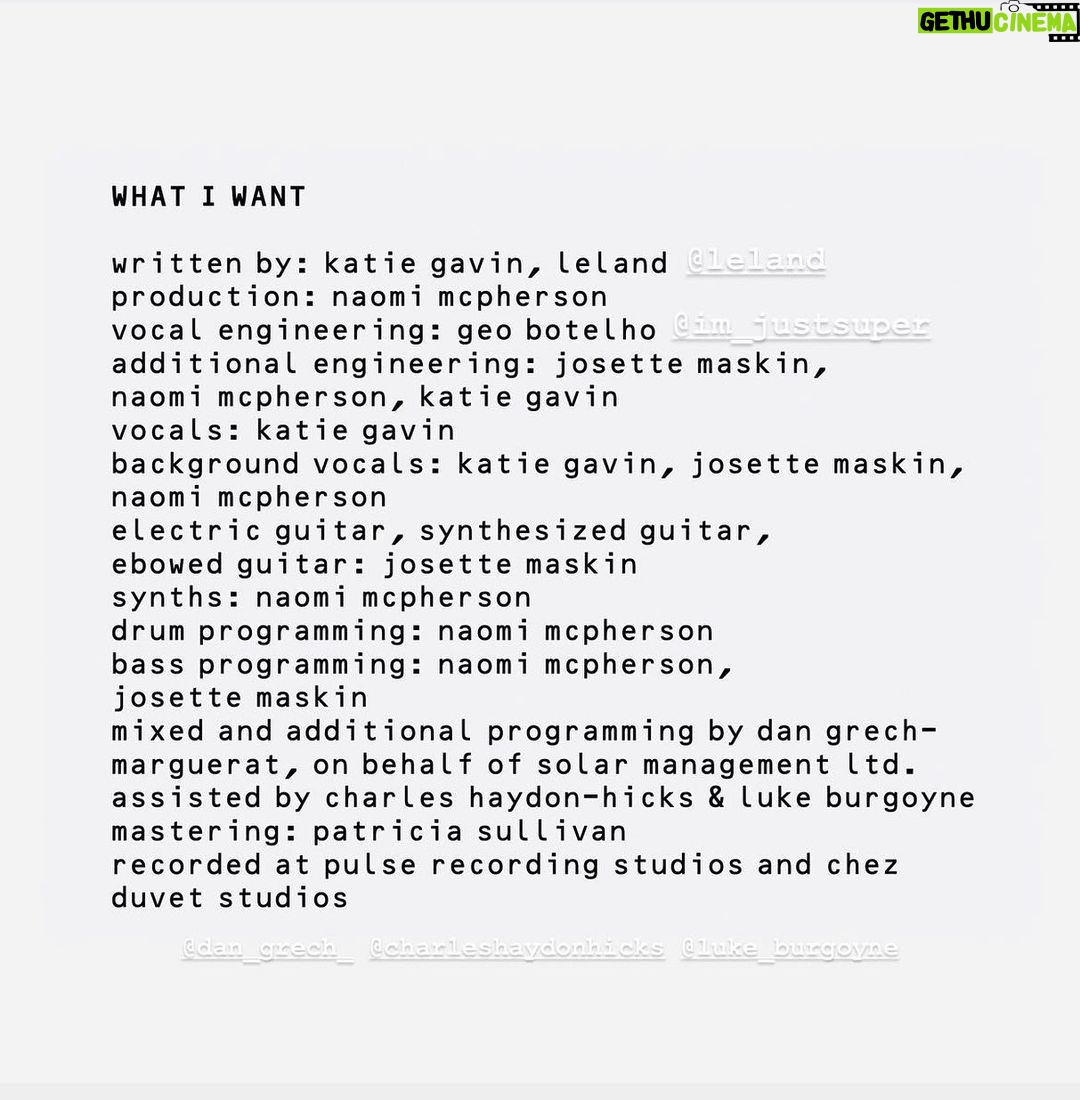 Leland Instagram - MUNA are some of my favorite songwriters and storytellers. Very honored to have written “What I Want” with them for their stunning new album out now! Stream their music and see them live. Love you @whereismuna ❤️