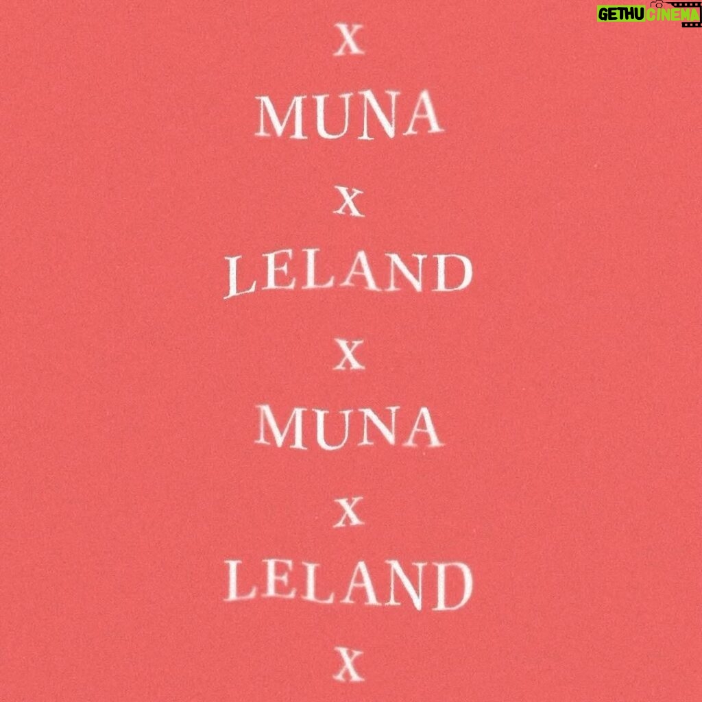 Leland Instagram - “BAD AT LETTING GO” WITH MUNA IS OUT NOW! COMMENT YOUR FAVORITE LYRIC FROM ANY SONG! MINE IS “OHHHH”