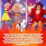 Leland Instagram – WIGLOOSE:  THE RUSICAL

Writing the songs for Wigloose: The Rusical and seeing it come to life in such a special way has been one of the most fulfilling experiences I’ve had as a songwriter.  A million thank-yous to the insanely talented creative team listed below that helped put this together as well as the Season 15 queens!  And getting the @kevinbacon stamp of approval (see slide 5) is icing on the cake 

Choreography & Movement Direction @migzmigzmigz 

Dancers
@jaefusz @pierrepyer @michael_metuakore
@goatboykc

Music @leland 

Story & Lyrics
@tomofla @johnpollysays @themichaelseligman @leland

Instruments & Music Production
@gabelopez

Vocalists 
@honeylarochelle, @kooksleonard, @thejohnflanagan, @vincint, @sqvaremusic, Divine P, @gabereali and @anothermichael 

Director
@tvsnickmurray

Queens
@sashacolby @iamanetra @estitties @luxxnoirlondon
@mistressisabellebrooks @looseyladuca 

🎵Drag is a fight.  Drag is a protest 🎵