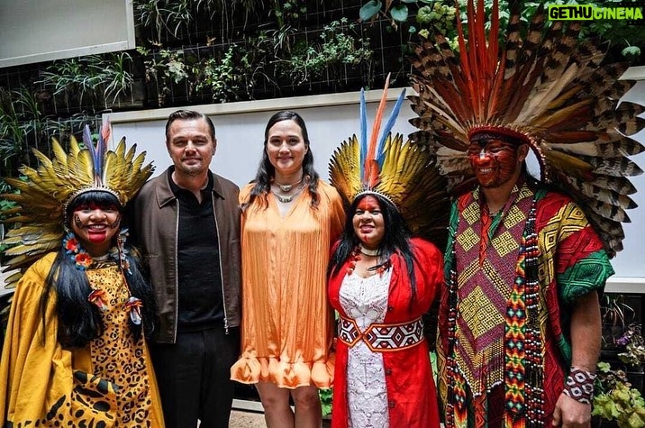 Leonardo DiCaprio - 543.3K Likes - I was honored to spend time with Sônia Guajajara, Brazil's Minister of Indigenous Peoples, Célia Xakriabá, Member of Brazil's Chamber of Deputies, and Lily Gladstone, Actor in Killers of the Flower Moon at the event in Cannes, France to support the Indigenous people leading the conservation of the Amazon rainforest. My organization @rewild and our partners stand with Brazil's +900,000 Indigenous people from 300 Indigenous groups.
Photo: @leo.otero