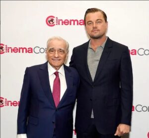 Leonardo DiCaprio Instagram - @martinscorsese_ has created some of the most iconic and groundbreaking films in history, and continues, to this day, to create vital cinematic experiences that are at the pinnacle of artistic ambition and achievement. I could not be more honored to be there to celebrate as he receives the inaugural Legend Of Cinema Award at @cinemacon.
 
Photo: Chris Pizzello/Invision/AP