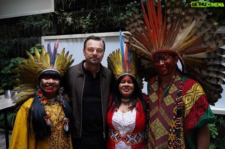Leonardo DiCaprio - 543.3K Likes - I was honored to spend time with Sônia Guajajara, Brazil's Minister of Indigenous Peoples, Célia Xakriabá, Member of Brazil's Chamber of Deputies, and Lily Gladstone, Actor in Killers of the Flower Moon at the event in Cannes, France to support the Indigenous people leading the conservation of the Amazon rainforest. My organization @rewild and our partners stand with Brazil's +900,000 Indigenous people from 300 Indigenous groups.
Photo: @leo.otero
