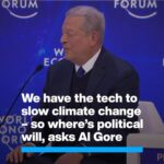 Leonardo DiCaprio Instagram - Repost from @worldeconomicforum • Political will is a renewable resource, says the former US Vice President. Watch the full session from #wef23 by tapping on the link in our bio. @algore