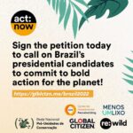 Leonardo DiCaprio Instagram - I am proud to stand with the people of Brazil calling on all 12 presidential candidates to publicly commit to four critical actions for our planet: ending deforestation, reducing emissions, respecting Indigenous peoples’ rights and lands, and strengthening the system of protected areas. Show your support through the @GLBLCTZN petition at the link in bio. -- Tenho orgulho de estar ao lado do povo brasileiro convocando todos os 12 candidatos a presidente a se comprometerem publicamente com quatro ações críticas para o nosso planeta: acabar com o desmatamento, reduzir as emissões, respeitar os direitos e os territórios dos povos indígenas e fortalecer o sistema de áreas protegidas. Mostre seu apoio através da petição @GLBLCTZN no link na bio. @Rewild @redeprouc @cepbofficial @menos1lixo #RewildBrazil