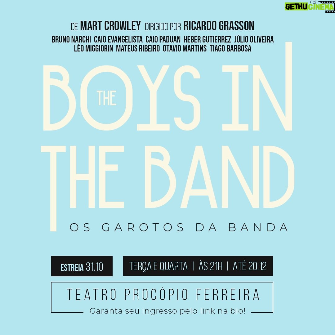 Leonardo Miggiorin - 2.5K Likes - Ele brilha e nos encanta em diversas frentes: como ator, cantor, dançarino, psicólogo, e agora, como um Boy in The Band: @leo_miggiorin
Com produção de @zrprodutora_ e direção de @ricardograsson o espetáculo @theboysintheband_br já está com ingressos disponíveis na plataforma do @sympla (🎟 LINK NA BIO 🎟)
➡ Estreia 31 de outubro
➡ Teatro Procópio Ferreira ( @teatroprocopioferreira )
➡ Em cartaz as terças e quartas às 21h
Garanta o seu ingresso 🏳🌈🔥
Foto: @rafacusato
Versão: @caioevangelista_oficial
Assistente de Direção: @hheitorgarcia