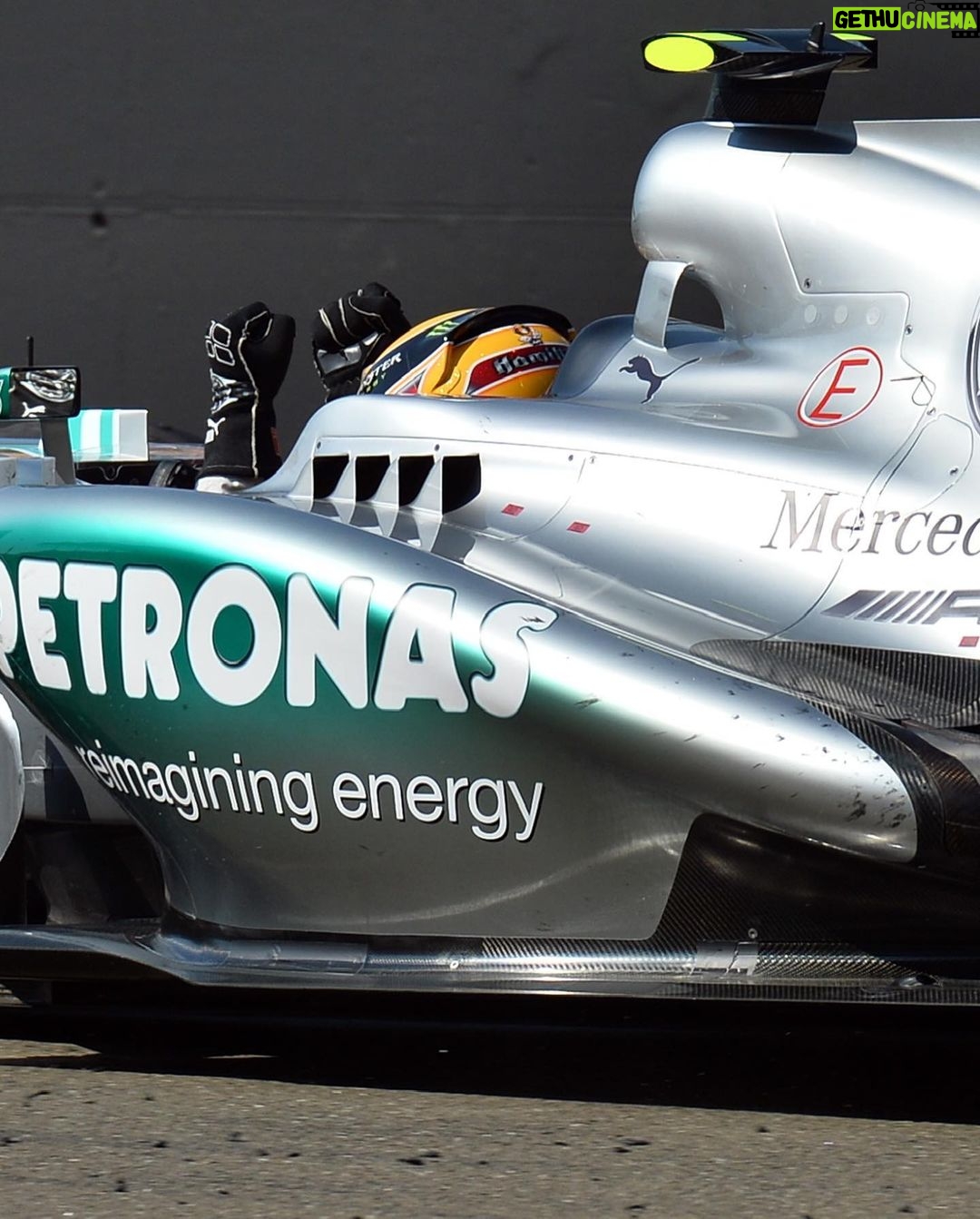 Lewis Hamilton Instagram - Hungary 2013. First time I won with @mercedesamgf1. Always a fun time on this track. Felt good then, feels good now ðŸ‡ðŸ‡º