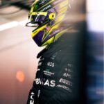 Lewis Hamilton Instagram - 2023 HELMET — Going with both yellow and purple this year. Love how they look together and how sick it looks against the black car. Keeping the rainbow accents too, always 🏳️‍🌈