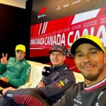 Lewis Hamilton Instagram - P3 after an intense weekend. Definitely had fun out there, and amazing to be a part of an all champs podium. We’re getting there as a team. We know where we need to be and we know it’s coming. Much love to the fans who endured the rain with us, til next time Montreal 🇨🇦~