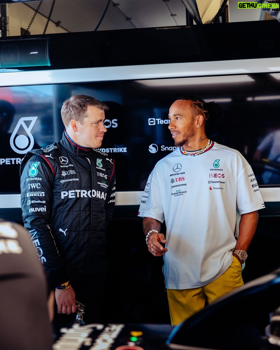 Lewis Hamilton Instagram - Picked up points in Baku, but we’re leaving hungry. Hungry for so much more. Pace, performance, wins. We’re getting there. The dream is still alive with the dream team ⚔️