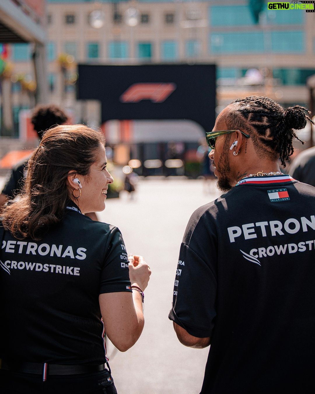 Lewis Hamilton Instagram - Picked up points in Baku, but we’re leaving hungry. Hungry for so much more. Pace, performance, wins. We’re getting there. The dream is still alive with the dream team ⚔️