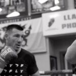 Liam Williams Instagram – Snip from todays pad work with the boss man @thelockettman 💥🥊 #machine Cardiff