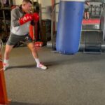 Liam Williams Instagram - Solid punching session down @lyons_den_gym this morning. @brendan_lyonsden_ thank you for giving us access to the gym for the morning buddy 🤝🏻 #machine LYONS DEN GYM
