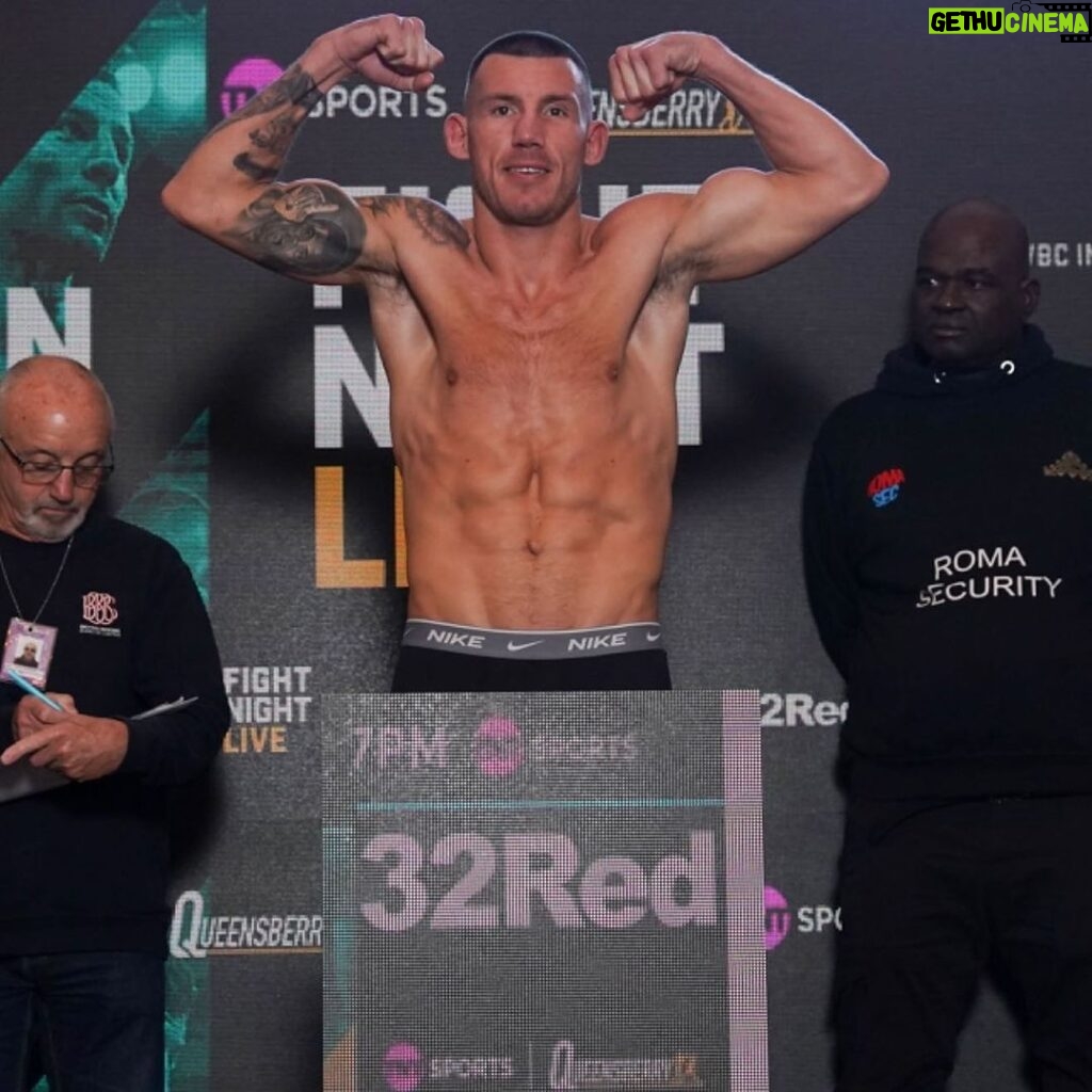 Liam Williams Instagram - Weigh in done ✅ - 164lbs - 11st 10 Can’t wait to get in there tomorrow live on @tntsportsboxing .. make sure you tune in guys.. it’s gonna be fireworks! - Expected on live 8:30pm #teamwilliams #machine London, United Kingdom