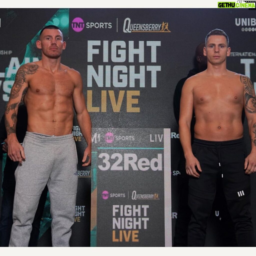 Liam Williams Instagram - Weigh in done ✅ - 164lbs - 11st 10 Can’t wait to get in there tomorrow live on @tntsportsboxing .. make sure you tune in guys.. it’s gonna be fireworks! - Expected on live 8:30pm #teamwilliams #machine London, United Kingdom
