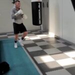 Liam Williams Instagram - Bag work this morning after a good spar ✅ - Ticking over every day waiting for the call 📞📞 - #machine Cardiff