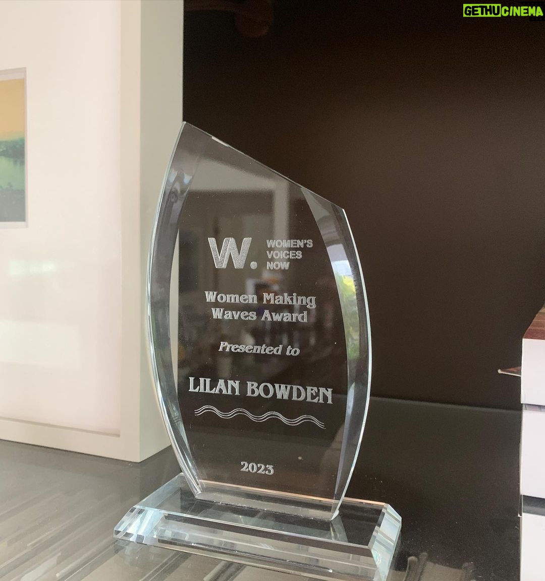 Lilan Bowden Instagram - Heartfelt THANK YOU to the @womens_voices_now Film Festival for this honor of being the keynote speaker and the 2023 Recipient of the Women Making Waves award!! And thank you to all who tuned in! The Women’s Voices Now is an incredible documentary film festival highlighting female filmmakers and films about women’s right’s internationally. You have until March 31st to get an online ticket to watch some of the most impactful films that will blow your mind. Go to @womens_voices_now ‘s bio to get a ticket and you can use the discount code WVN50 for 50% off. All ticket proceeds go back into this incredible organization to amplify women’s rights and encourage young filmmakers. It’s worth it ❤️