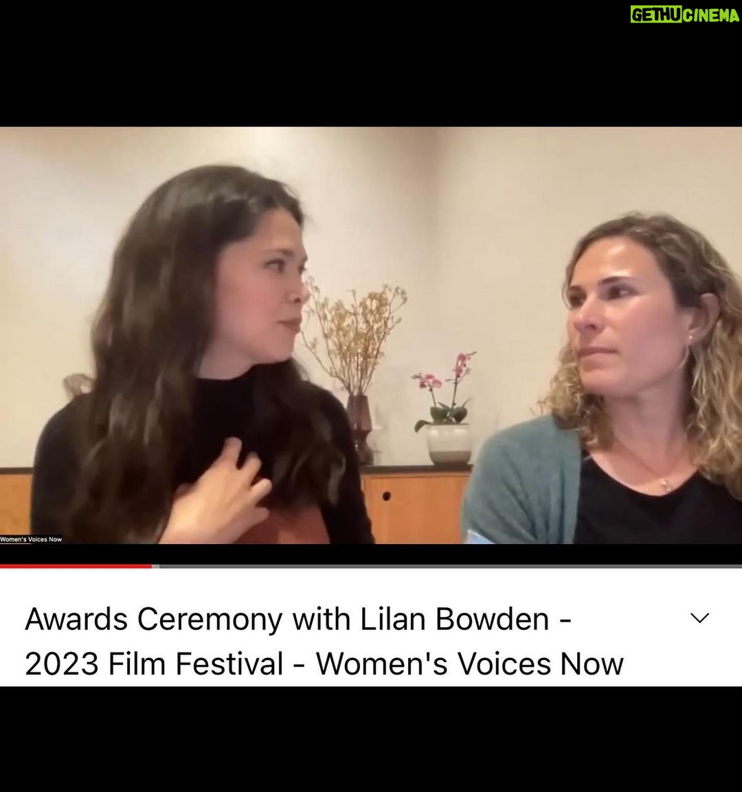 Lilan Bowden Instagram - Heartfelt THANK YOU to the @womens_voices_now Film Festival for this honor of being the keynote speaker and the 2023 Recipient of the Women Making Waves award!! And thank you to all who tuned in! The Women’s Voices Now is an incredible documentary film festival highlighting female filmmakers and films about women’s right’s internationally. You have until March 31st to get an online ticket to watch some of the most impactful films that will blow your mind. Go to @womens_voices_now ‘s bio to get a ticket and you can use the discount code WVN50 for 50% off. All ticket proceeds go back into this incredible organization to amplify women’s rights and encourage young filmmakers. It’s worth it ❤️
