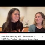 Lilan Bowden Instagram - Heartfelt THANK YOU to the @womens_voices_now Film Festival for this honor of being the keynote speaker and the 2023 Recipient of the Women Making Waves award!! And thank you to all who tuned in! The Women’s Voices Now is an incredible documentary film festival highlighting female filmmakers and films about women’s right’s internationally. You have until March 31st to get an online ticket to watch some of the most impactful films that will blow your mind. Go to @womens_voices_now ‘s bio to get a ticket and you can use the discount code WVN50 for 50% off. All ticket proceeds go back into this incredible organization to amplify women’s rights and encourage young filmmakers. It’s worth it ❤️