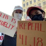 Lilan Bowden Instagram - At LA City Hall with @dangervillage to get LA to STOP CRIMINALIZING THE HOMELESS. 41.18 makes it illegal for people to sit, lie down, have personal items, or just exist in certain areas of LA. Now LA City Council wants to expand this ordinance to include 20% of the whole city. Sad to see LA would even consider being this cruel to their most vulnerable population. It’s so difficult to make rent in this city- many people and families have been forced out of the places they live. Many people living on the streets are abused and harassed by city efforts to sweep them away without providing basic services that are necessary to live and get by. I heard from many speakers today about their experience with city programs designed to help people in housing- they are undignified (locking people in rooms so they can’t talk to others, not allowing items like safety scissors) and temporary and brutal. It was heartbreaking. These programs are so mismanaged but the city instead wants to fund efforts to arrest people who need help instead? We have such a long way to come in being a functional city, and making it illegal for people to just exists in certain spaces will not get rid of homelessness. But it will torture our most vulnerable by depriving them of their items, their life-saving medication, and give poor people criminal records which will make it harder for them to get jobs in the future. We can’t let our city pass this amendment. 41.18 will literally cause people to die. The city votes on it next Tuesday. Follow accounts like @streetwatchla and @peoplescitycouncil to learn more about how to get more informed and take action responsibly.