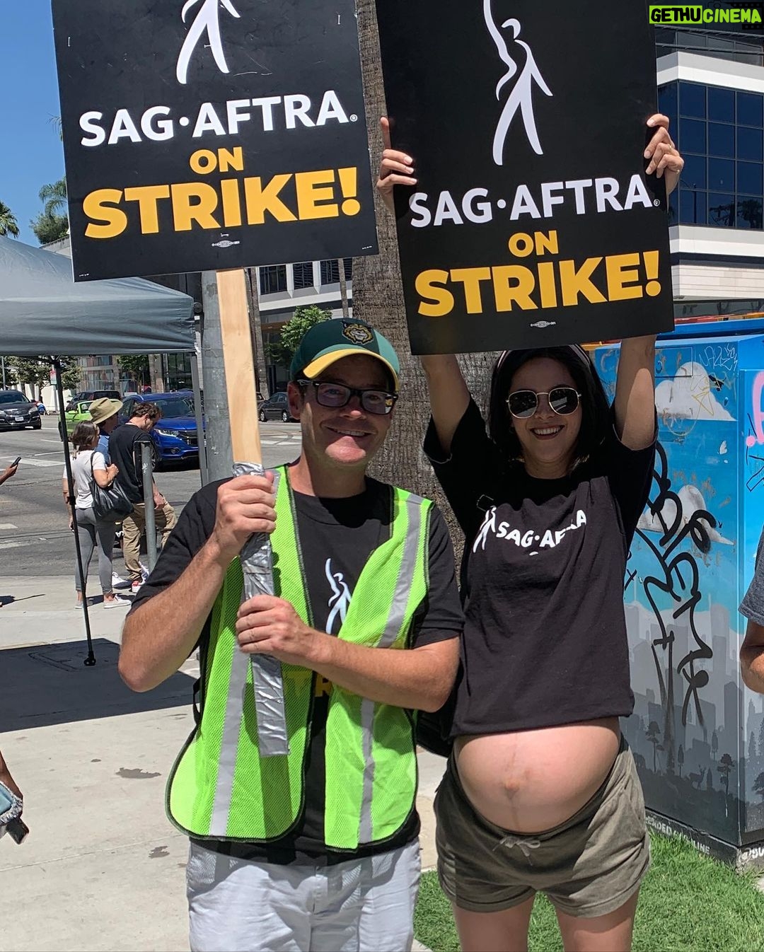 Lilan Bowden Instagram - LET’S GO WGA!! 🎉🎉🎉 Thrilled for the WGA to have negotiated an agreement with historic wins for writers, ensuring that TV writing becomes and remains a viable way to make a living!! This is also a CAPTAIN APPRECIATION POST for both WGA and SAG-AFTRA strikes! While my time on the picket line was limited due to my own labor movement (lol had a baby), I felt comforted knowing my friends and spouse were out there putting in countless hours as strike captains, organizing, rallying, and keeping up morale day after day. Gratitude for your unpaid time and dedication. I’m so proud to know you all. Strikes work and unions are powerful! Let’s keep it going for SAG-AFTRA! 1. Photo credit @oliver_vaquer 2. Photography by @j.w.hendricks 3. Strike captain (and my sweetheart) Nick Mandernach by @j.w.hendricks 4. Strike captain Alex Song-Xia 5. Strike captain Brittani Nichols 6. Strike captain Taylor Orci 7. Strike captain Henry Gammil 8. Strike captain Bennie Arthur (SAG) 9. Strike captain Kate Comer (SAG) 10. THANK YOU TO DREW CAREY FOR GENEROUSLY SUPPORTING WRITERS. YOU HELPED MY BABY GROW STRONG. #wgastrong #sagaftrastrong #unionpower #1u