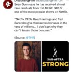 Lilan Bowden Instagram - #SAGAFTRA ON STRIKE 🪧 Thought I was having a baby sooner but he refuses to come out until the AMPTP comes to the table with a fair deal. SAG-AFTRA joins the WGA on the picket line as greedy studios refuse to negotiate FAIR PAY for the entertainers who make them their money. As a working actor, I have seen and felt personally how increasingly difficult it becomes year after year to make a living at what we do. A big part of this is how few streaming residuals are shared with the artists. The projects I have been most recognized for are not necessarily the ones that I have made the most money on. There is an ever present myth that if you can be recognized on TV, you must be rich. With the way payment models are now, that can’t be farther from the truth. Some actors are able to find financial success, and some, even if they are on hit shows, still barely struggle to get by. Without negotiating a new deal, a fair deal, it will become virtually impossible to make a living as an actor. Another thing we’re fighting for is protection against AI. Right now the AMPTP wants to pay background actors for ONE DAY of work and then use their image as much as they like in perpetuity (FOREVER). This is absolutely rotten!! I stand in solidarity with my union and the WGA for FAIR PAY and FAIR PROTECTIONS so acting can continue to be a viable career!! #sagaftrastrong #1u