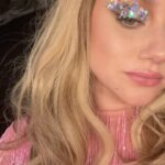 Lili Reinhart Instagram - No one can tell you’re depressed when your lids are disco balls 🌟