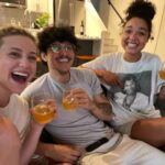 Lili Reinhart Instagram - That’s an official wrap on Look Both Ways❤️ these beautiful people mean so much to me, an Instagram caption could never do them justice. Thank you @netflix for allowing us to play and trusting me as your leading lady and executive producer. I can’t wait for you all to see what we put our hearts into this summer 🌸➕➖