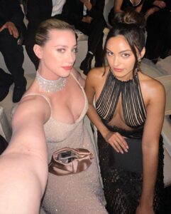 Lili Reinhart Instagram - Such a beautiful show last night. Hard to believe I have the honor of being a part of this family ❤️ @armanibeauty #armanibeauty #venezia80 #lippower