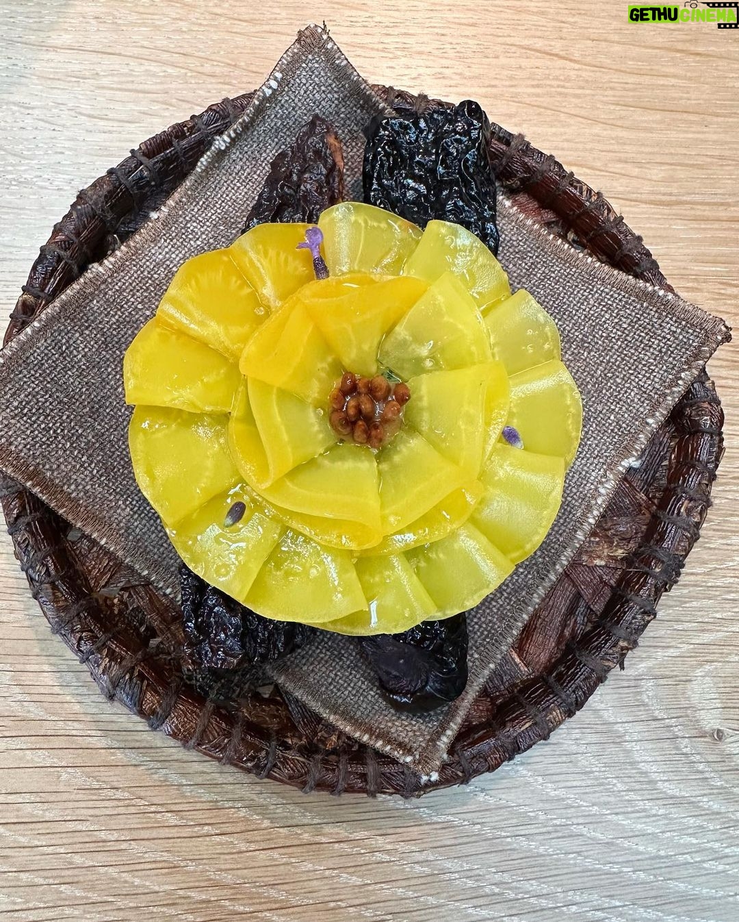 Lily Collins Instagram - Foam, flowers, friends and family. Thank you @nomacph for another magical evening for the books. The flavors, the plating, the entire production are all just purely mind-blowing. I woke up dreaming of yellow plums and bright green Danish peas…