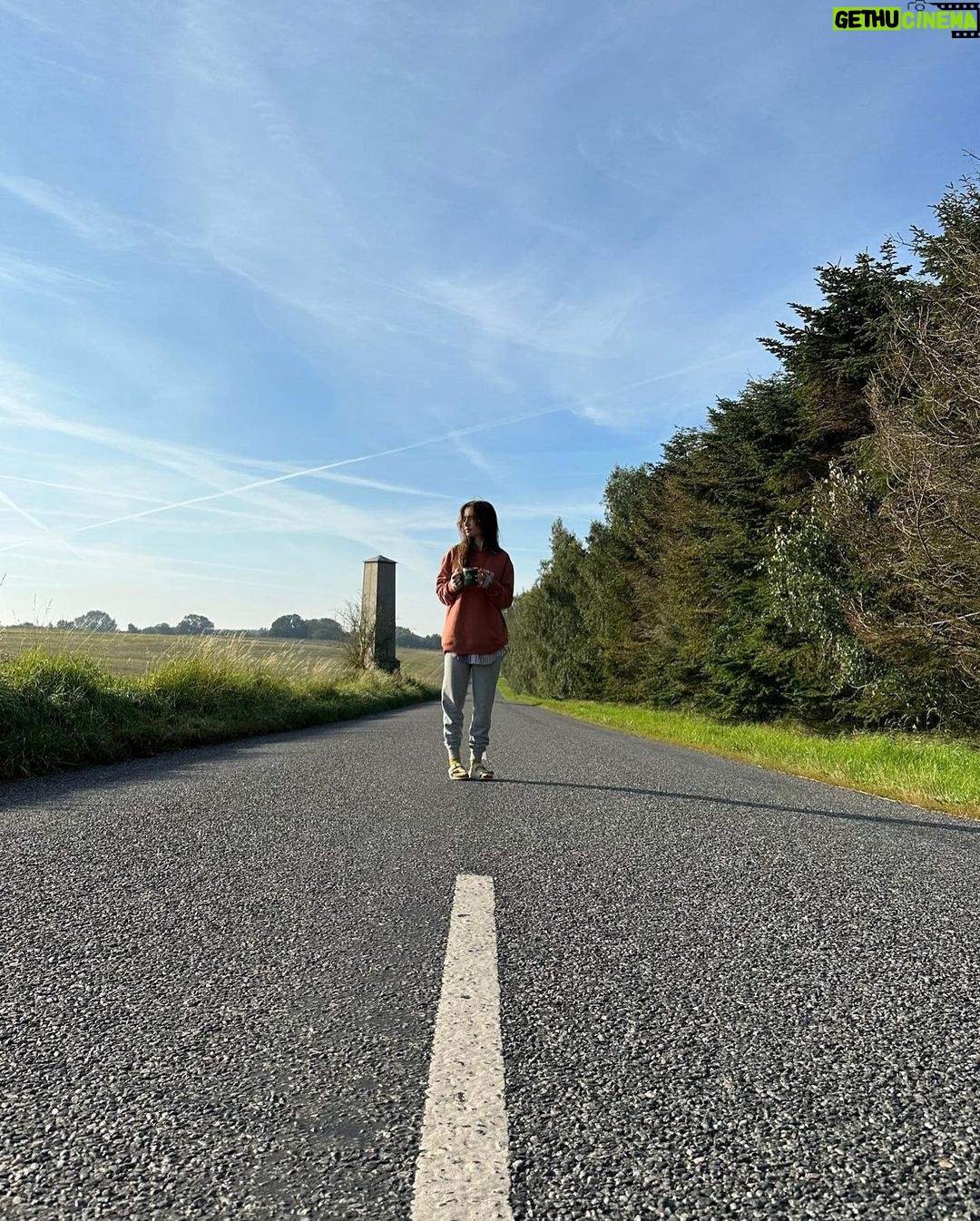 Lily Collins Instagram - Road less traveled…