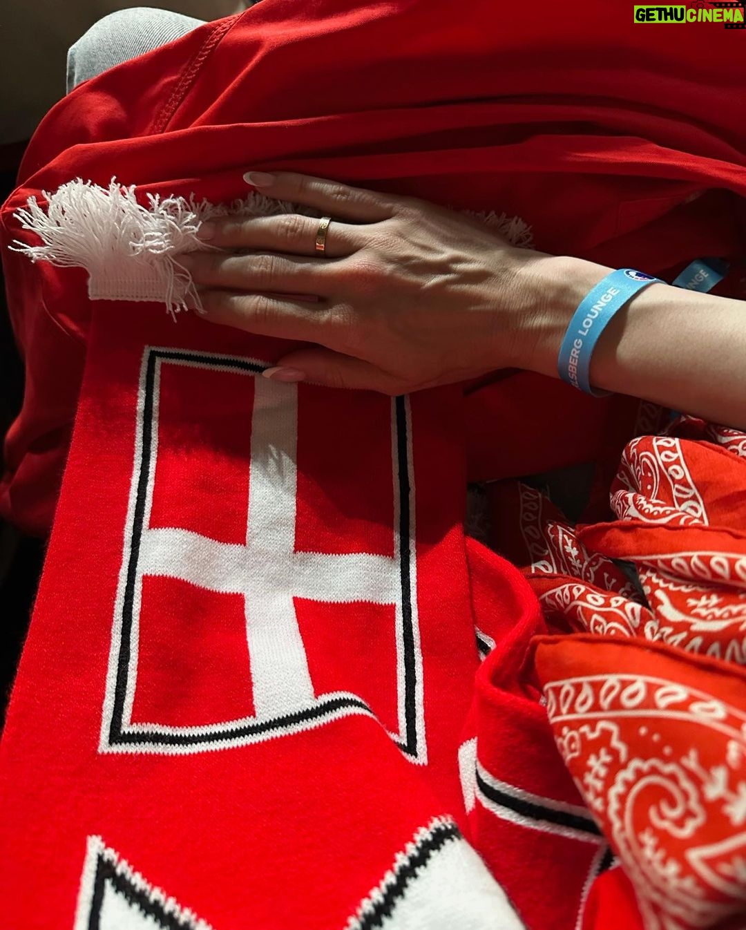 Lily Collins Instagram - What’s red and white and decked out all over?! Go Denmark!…