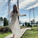 Lily Collins Instagram - Barefoot and breezy - all summer long…