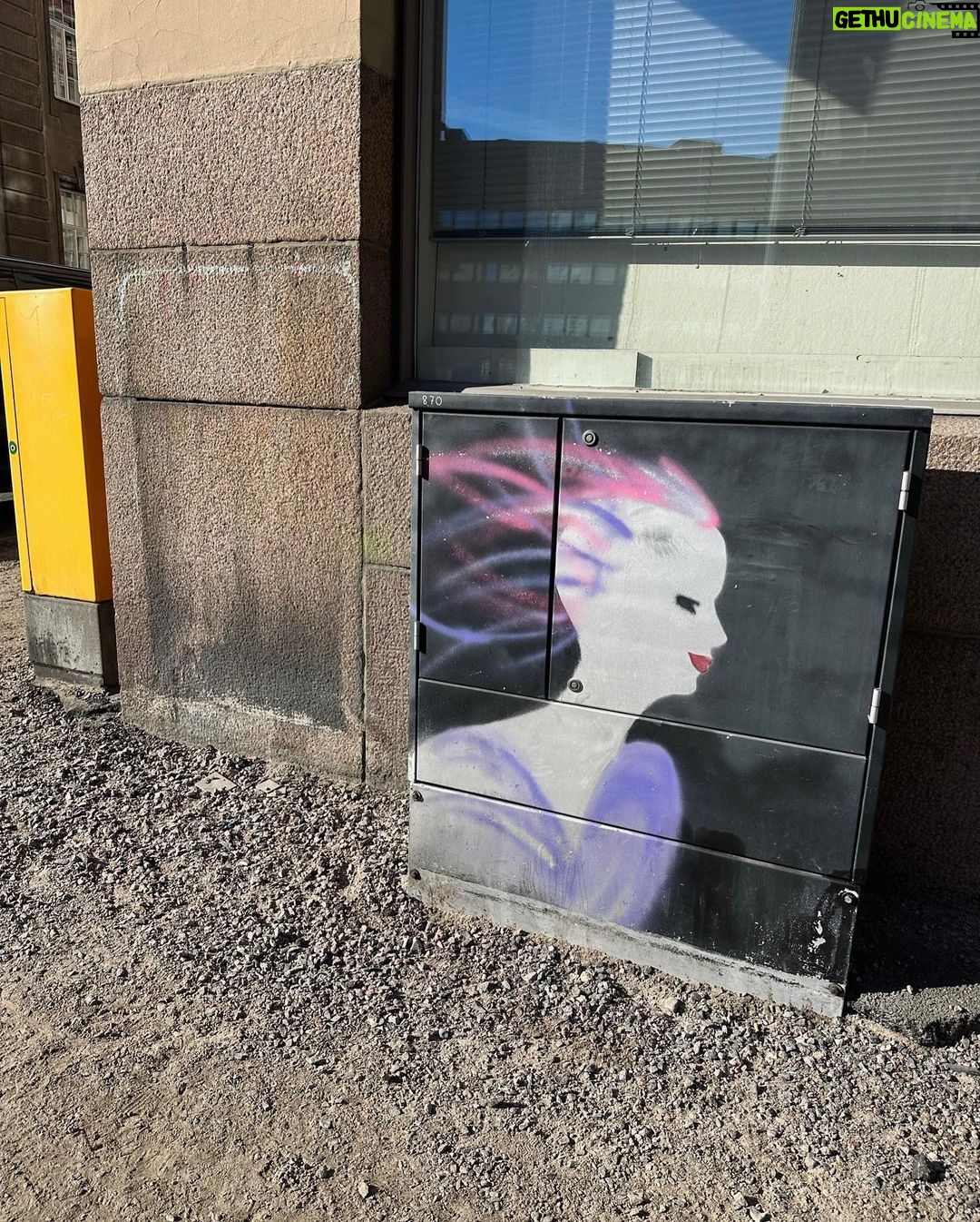 Lily Collins Instagram - Street art scrapbook — Helsinki edition…