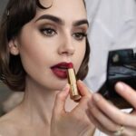 Lily Collins Instagram - @Lancomeofficial close ups last night for The #MetGala’s Ode to Karl. Thank you to my genius glam team @fionastiles and @gregoryrussellhair for bringing this classic look to life. Your artistry always floors me. More to come…