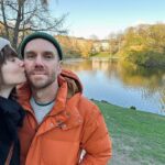 Lily Collins Instagram - Morning smooch, stroll, and stretch…