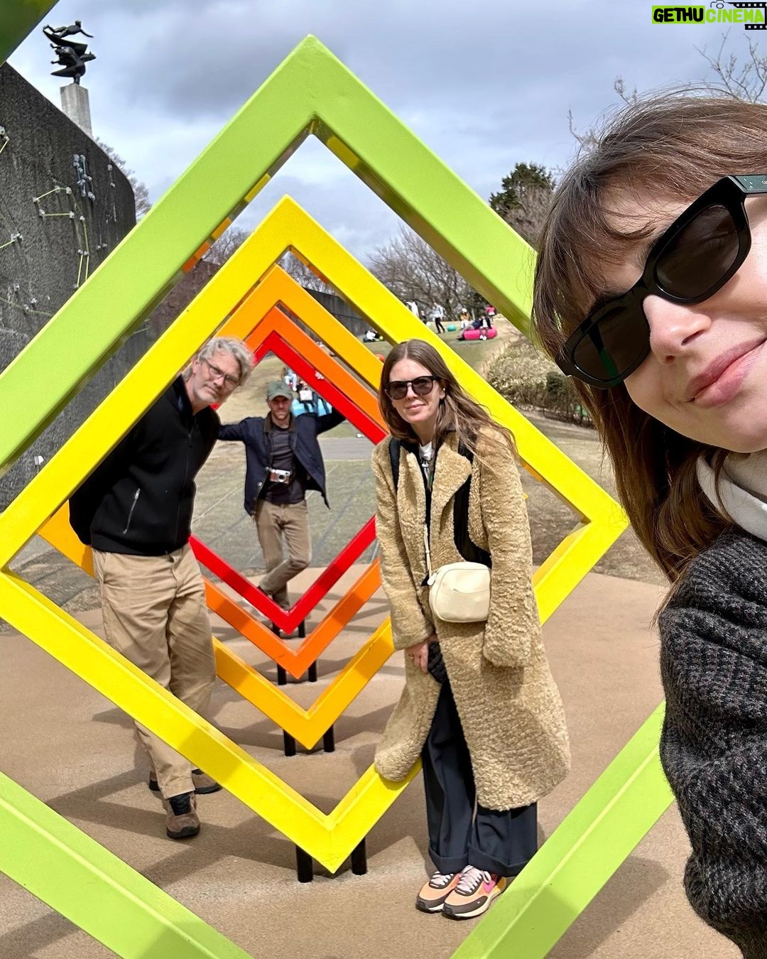 Lily Collins Instagram - Open air in Hakone… Hakone Open Air Museum