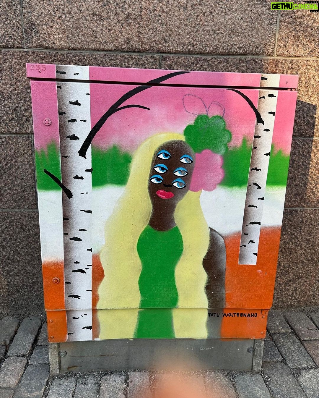 Lily Collins Instagram - Street art scrapbook — Helsinki edition…