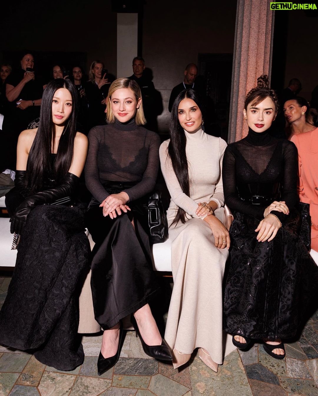 Lily Collins Instagram - Playing with angles at #MaxMaraResort24. Blown away by this magical collection set against the most beautiful backdrop. Thank you @maxmara for such a dreamy weekend…