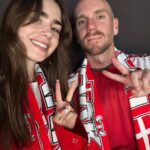 Lily Collins Instagram - What’s red and white and decked out all over?! Go Denmark!…