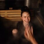 Lily Collins Instagram - The most intense Swedish winter wake-up call. I can’t believe I lived to tell the tale…