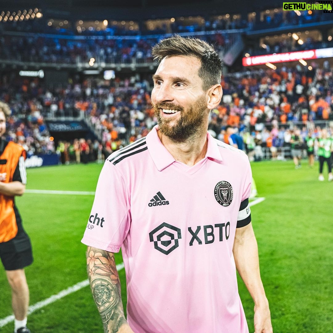 Lionel Messi Instagram - Vamosssssss!!!!! 💪💪 @opencup Cincinnati, Ohio