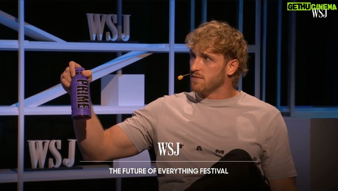 Logan Paul Instagram - Spoke about the inception & success of @DrinkPrime at the @WSJ “Future of Everything” festival today. Thanks for having me!!