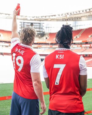Logan Paul Instagram - Prime just became the official Sports drink of @Arsenal