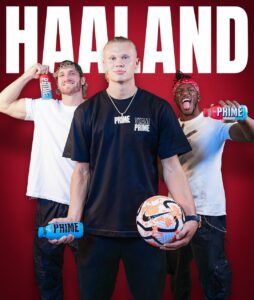 Logan Paul Instagram - The future of hydration meets the future of Football 🤝🏼 PRIME x @erling.haaland