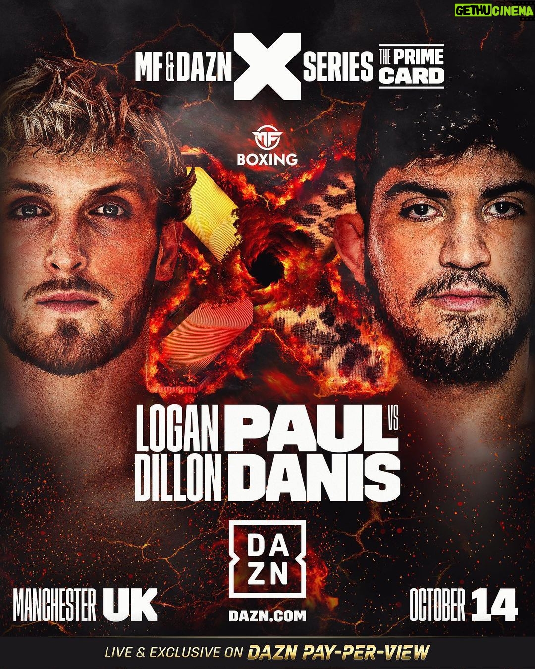 Logan Paul Instagram - OCTOBER 14 I return to boxing after fighting Floyd Mayweather over 2 years ago. I doubt this little parasite will show up but if he does I’m going to erase him from existence. The PRIME Card — Oct 14 in Manchester, live on DAZN PPV! @drinkprime | @misfitsboxing | @daznboxing