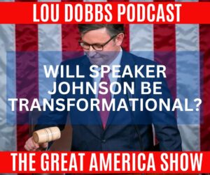 Lou Dobbs Instagram - The DC Cartel is spinning around right now, because they don’t own Speaker of the House Mike Johnson. Congressman Andy Biggs believes Mike Johnson has the potential to be a transformational Speaker. Join us today on #TheGreatAmericaShow -- LINK IN BIO!
