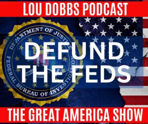 Lou Dobbs Instagram - Tom Fitton says it's time to defund the prosecutions of Trump and & Americans, defund the censorship of tens of millions of Americans & protect the military from the Marxist propaganda forced on them. Join us today on #TheGreatAmericaShow -- LINK IN BIO!